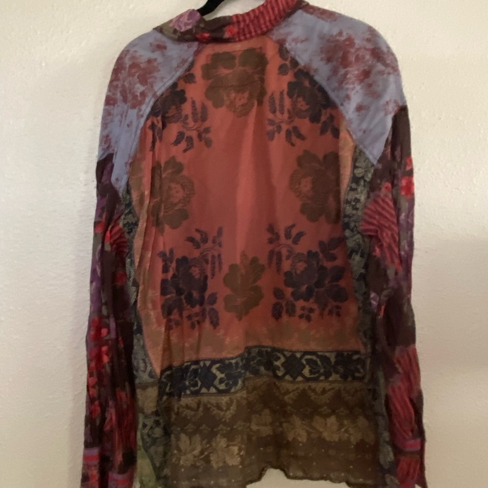 Free People Floral Patchwork Shirt - Picture 6 of 8